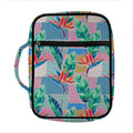 Watercolor Tropical Patchwork Print Front Pocket Bible Bag