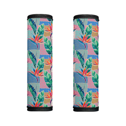 Watercolor Tropical Patchwork Print Handle Covers