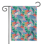 Watercolor Tropical Patchwork Print House Flag