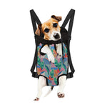Watercolor Tropical Patchwork Print Pet Carrier Backpack