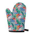 Watercolor Tropical Patchwork Print Single Oven Mitt
