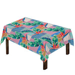 Watercolor Tropical Patchwork Print Tablecloth