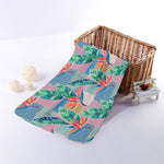 Watercolor Tropical Patchwork Print Towel