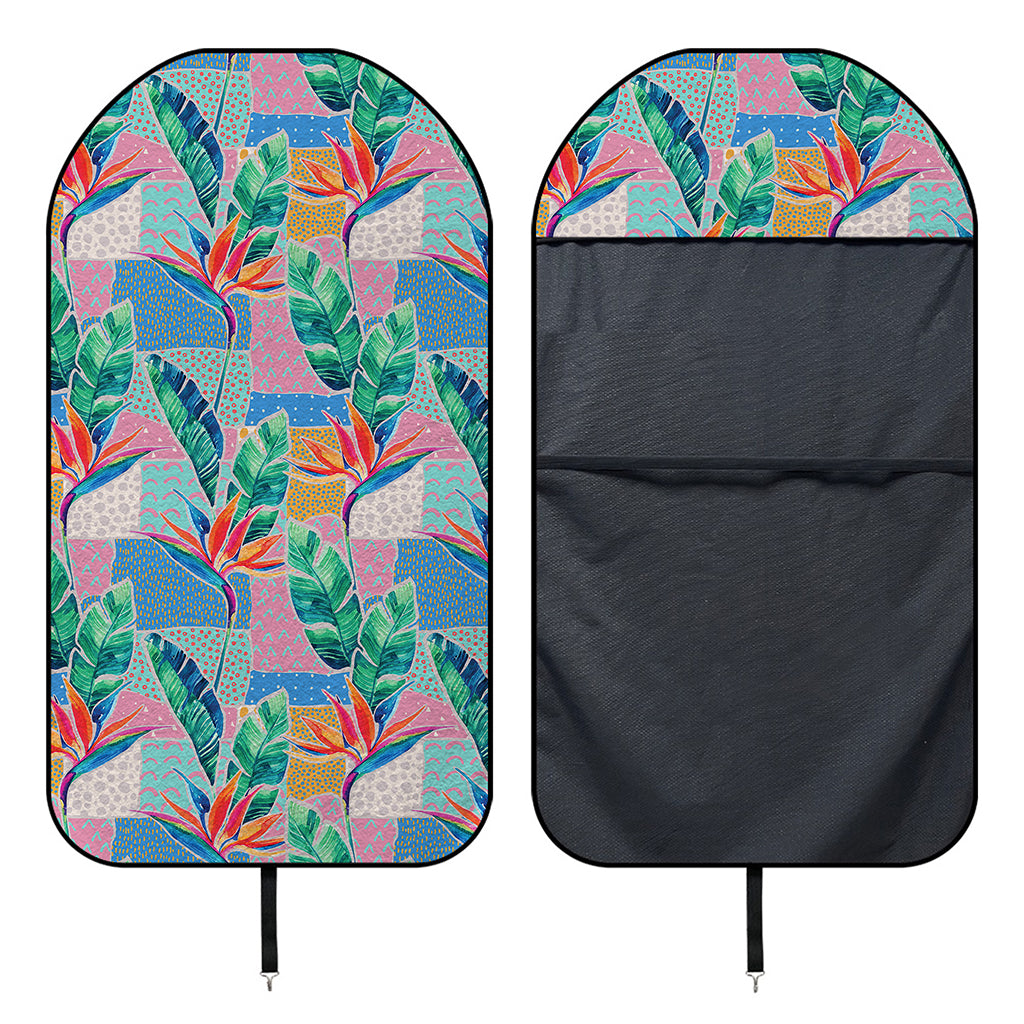 Watercolor Tropical Patchwork Print Waterproof Car Seat Cover