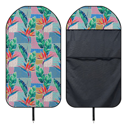 Watercolor Tropical Patchwork Print Waterproof Car Seat Cover