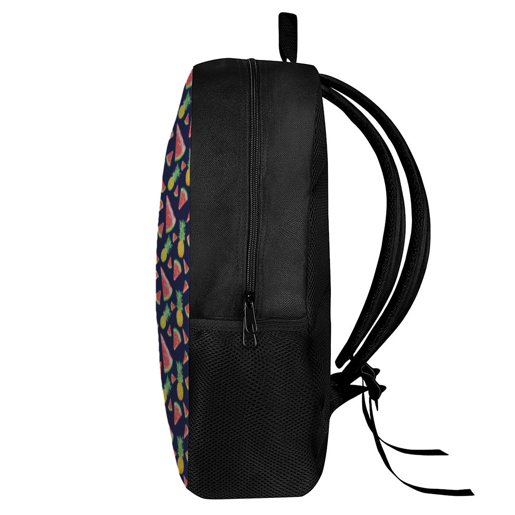 Watercolor Tropical Pattern Print 17 Inch Backpack