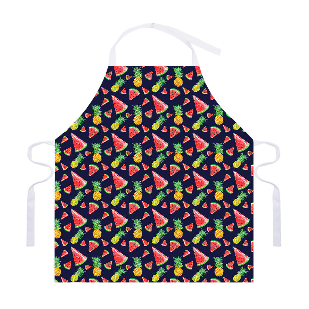 Watercolor Tropical Pattern Print Adjustable Apron