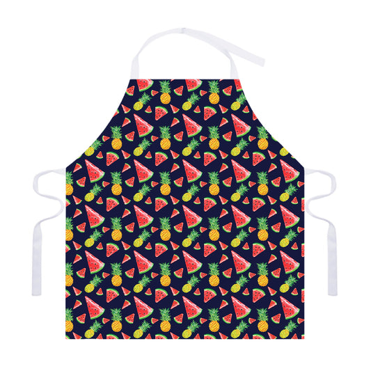 Watercolor Tropical Pattern Print Adjustable Apron
