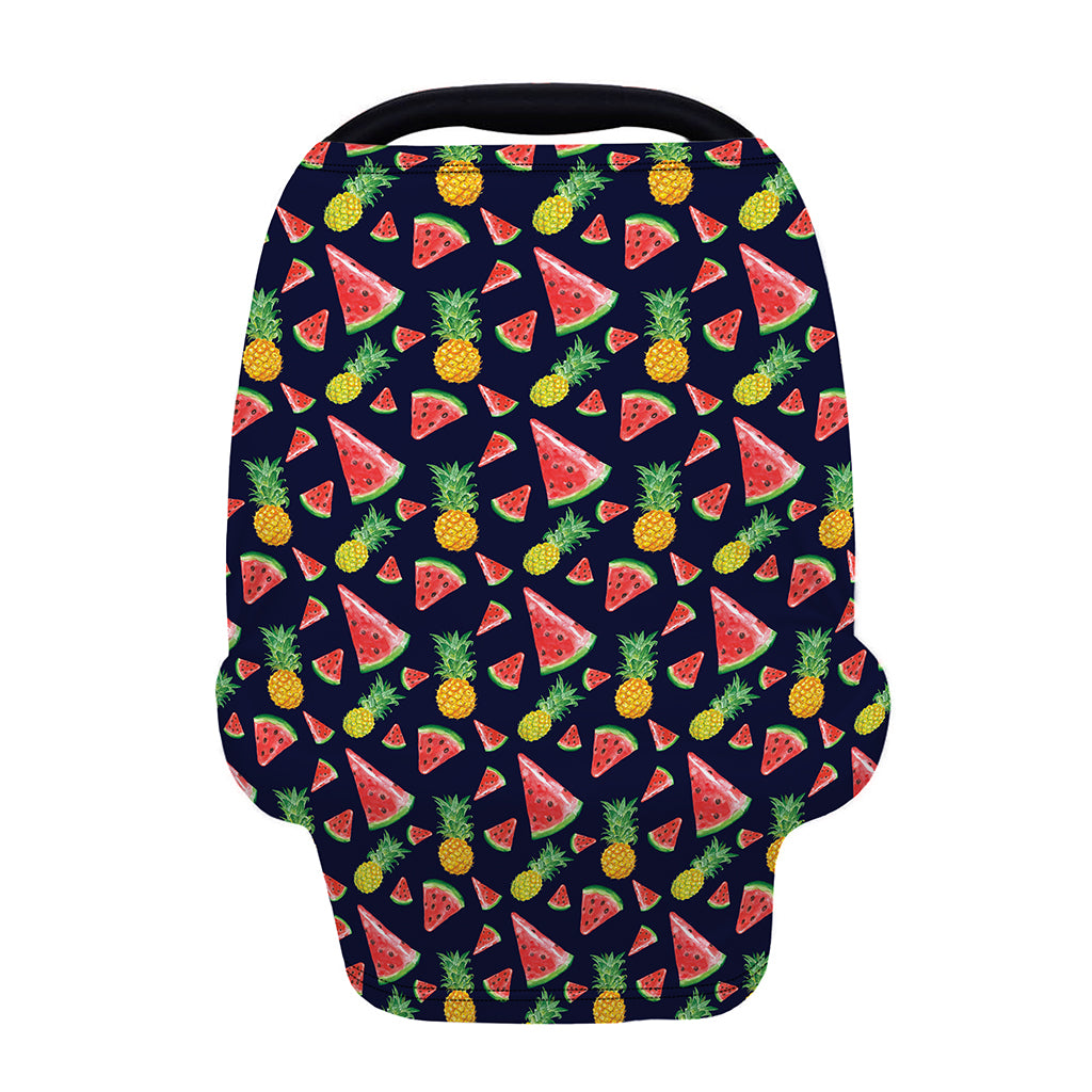 Watercolor Tropical Pattern Print Baby Seat Cover