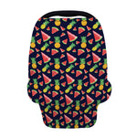 Watercolor Tropical Pattern Print Baby Seat Cover