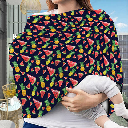 Watercolor Tropical Pattern Print Baby Seat Cover