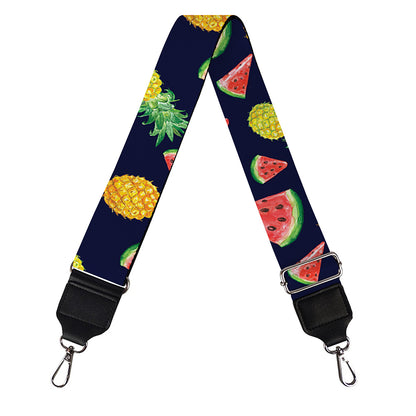 Watercolor Tropical Pattern Print Bag Strap