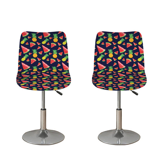 Watercolor Tropical Pattern Print Bar Stool Covers