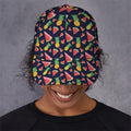 Watercolor Tropical Pattern Print Baseball Cap