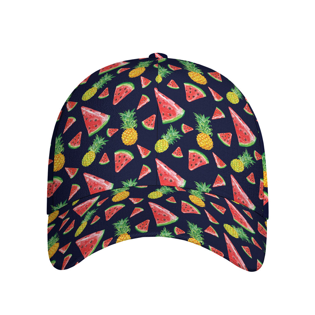 Watercolor Tropical Pattern Print Baseball Cap