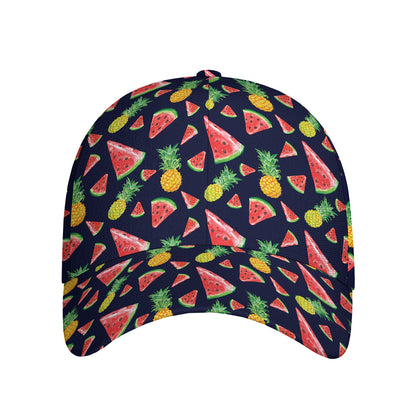 Watercolor Tropical Pattern Print Baseball Cap
