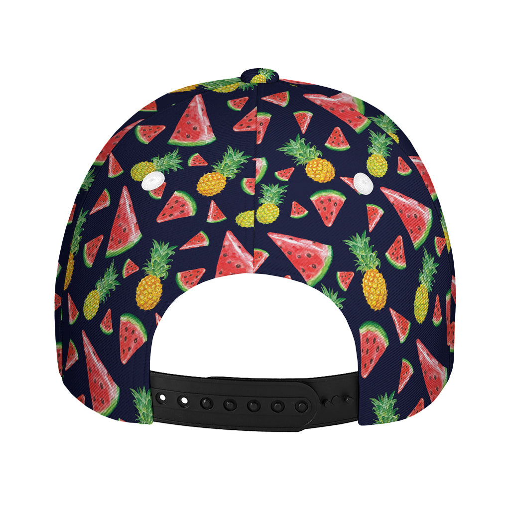 Watercolor Tropical Pattern Print Baseball Cap