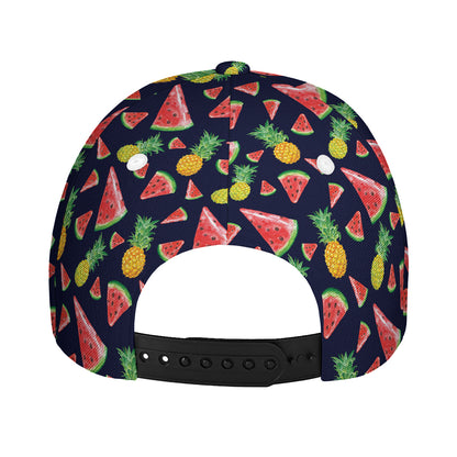 Watercolor Tropical Pattern Print Baseball Cap