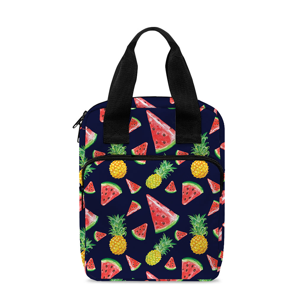Watercolor Tropical Pattern Print Bible Tote Bag