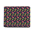 Watercolor Tropical Pattern Print Bifold Wallet