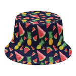 Watercolor Tropical Pattern Print Bucket Hat