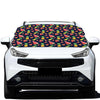 Watercolor Tropical Pattern Print Car Windshield Snow Cover