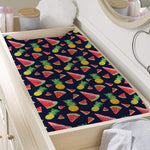 Watercolor Tropical Pattern Print Changing Pad Cover