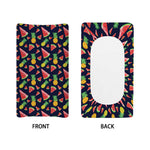 Watercolor Tropical Pattern Print Changing Pad Cover
