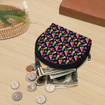 Watercolor Tropical Pattern Print Coin Purse