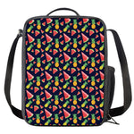 Watercolor Tropical Pattern Print Crossbody Lunch Bag