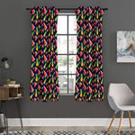 Watercolor Tropical Pattern Print Curtain