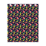 Watercolor Tropical Pattern Print Curtain
