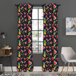Watercolor Tropical Pattern Print Curtain