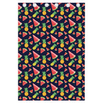 Watercolor Tropical Pattern Print Curtain
