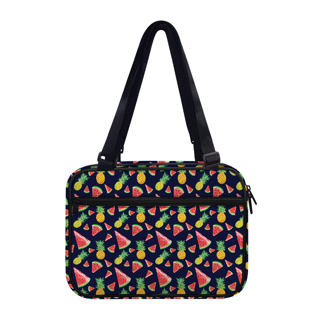 Watercolor Tropical Pattern Print Double Strap Bible Bag