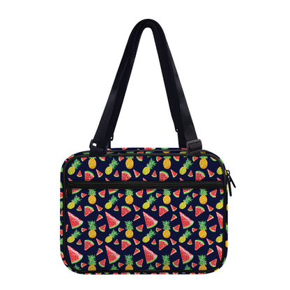 Watercolor Tropical Pattern Print Double Strap Bible Bag
