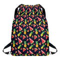 Watercolor Tropical Pattern Print Drawstring Backpack