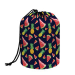 Watercolor Tropical Pattern Print Drawstring Makeup Bag