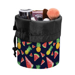 Watercolor Tropical Pattern Print Drawstring Makeup Bag