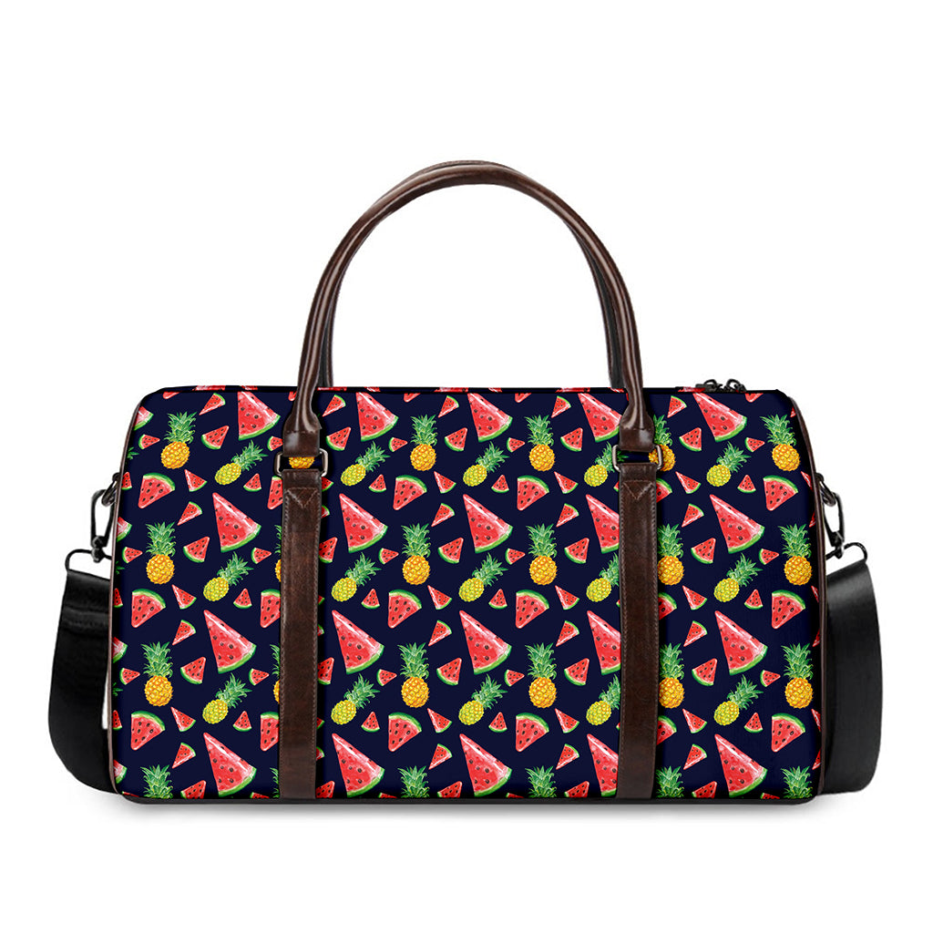 Watercolor Tropical Pattern Print Duffle Bag