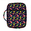 Watercolor Tropical Pattern Print Front Pocket Bible Bag