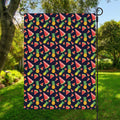 Watercolor Tropical Pattern Print Garden Flag