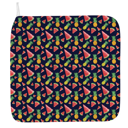 Watercolor Tropical Pattern Print Hand Towel