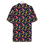 Watercolor Tropical Pattern Print Hawaiian Shirt