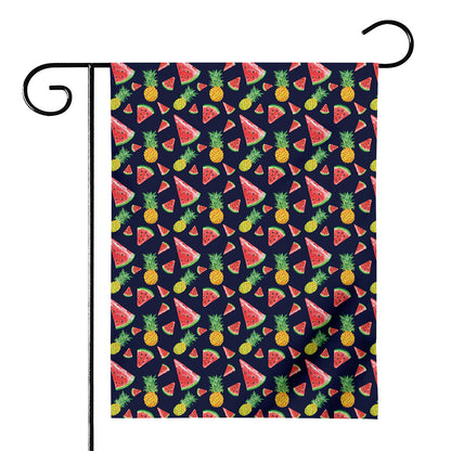 Watercolor Tropical Pattern Print House Flag