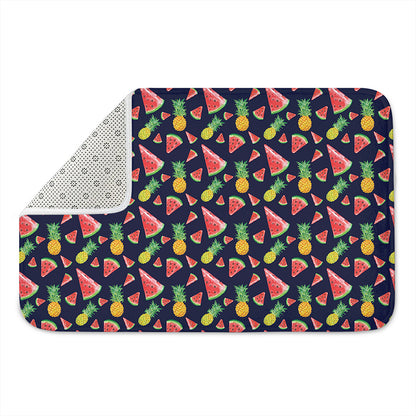 Watercolor Tropical Pattern Print Indoor Door Mat