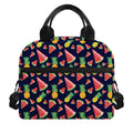Watercolor Tropical Pattern Print Insulated Lunch Bag