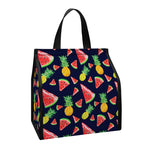 Watercolor Tropical Pattern Print Insulated Lunch Tote