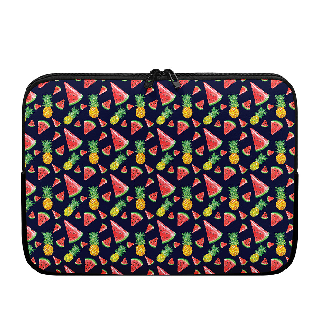 Watercolor Tropical Pattern Print Laptop Sleeve