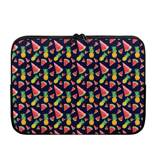 Watercolor Tropical Pattern Print Laptop Sleeve